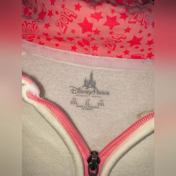 White Disney Parks Mickey 2014 Hoodie - Picture 3 of 3